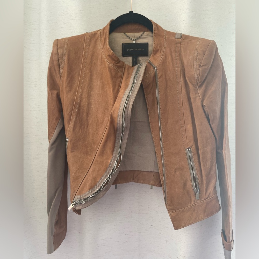 BCBG | Leather Moto Jacket